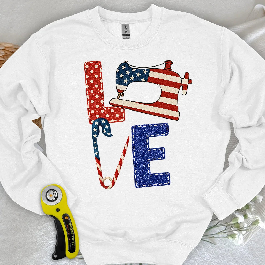 Sweat-shirt de couturière patriotique