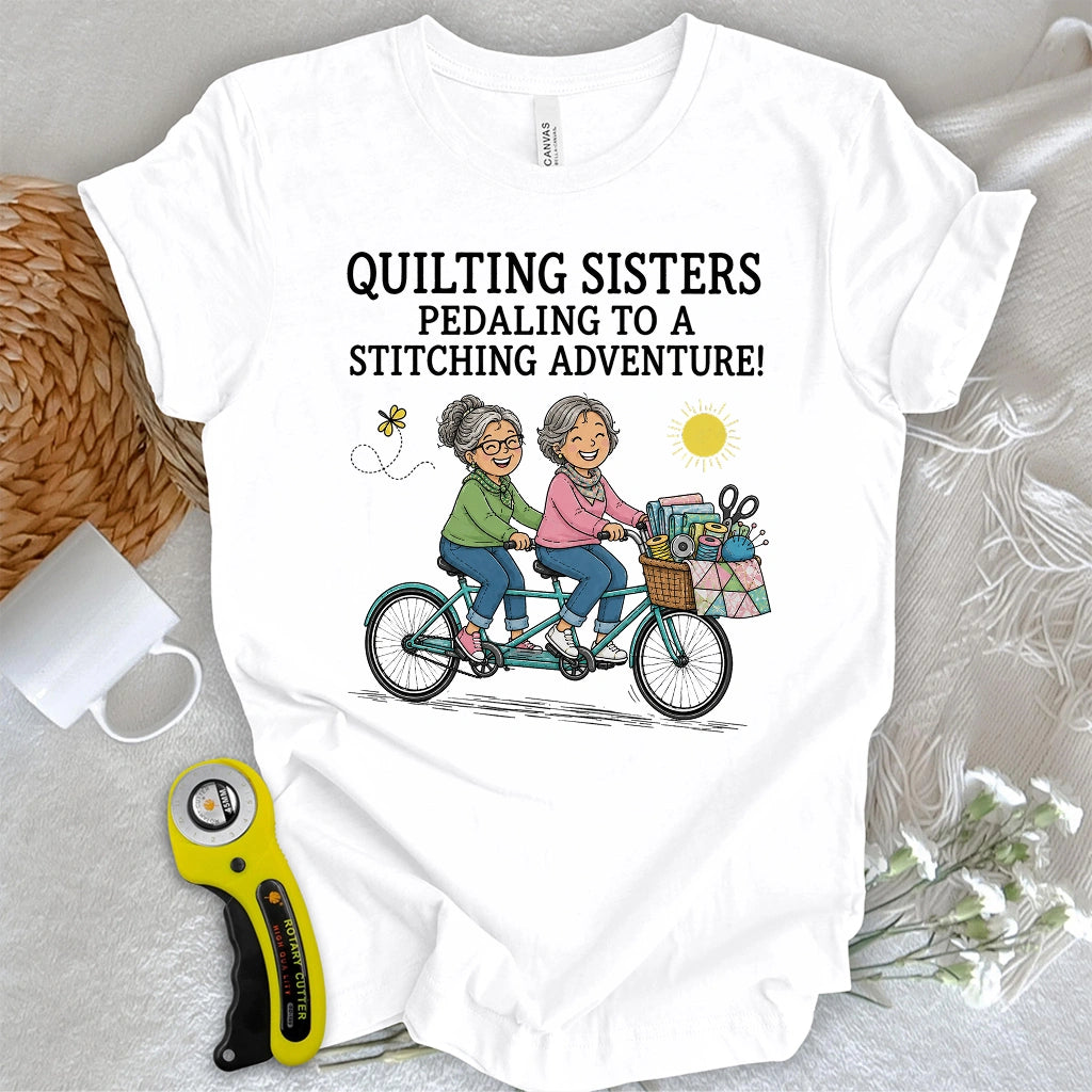 Pedaling To Fabric Heaven T-shirt