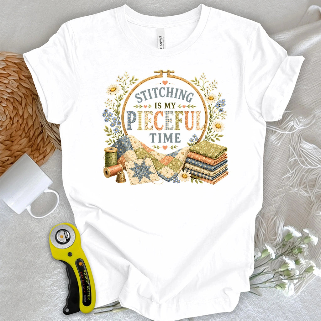 Pieceful Stitching Time T-shirt