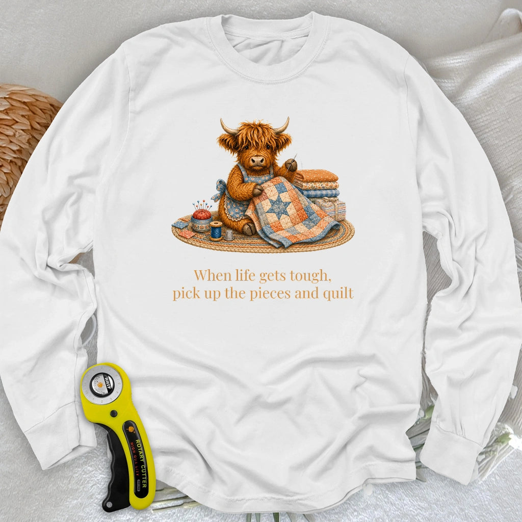 Pieces and Quilt Long Sleeve T-shirt