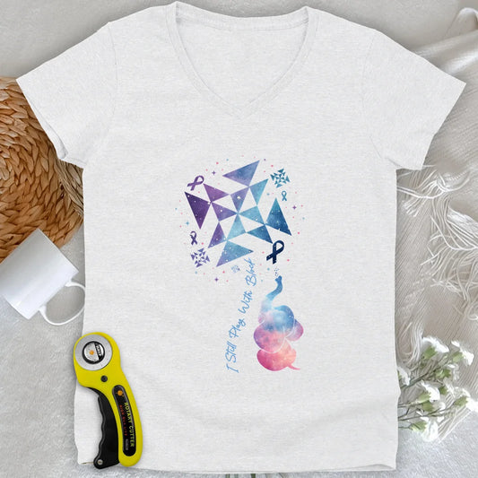 Pinwheel Lady V-neck