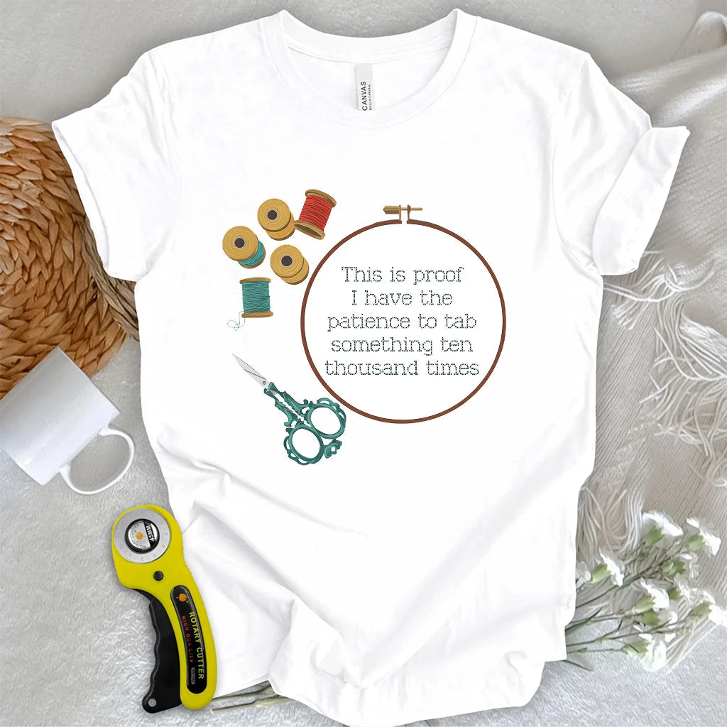 T-shirt « Preuve de patience »