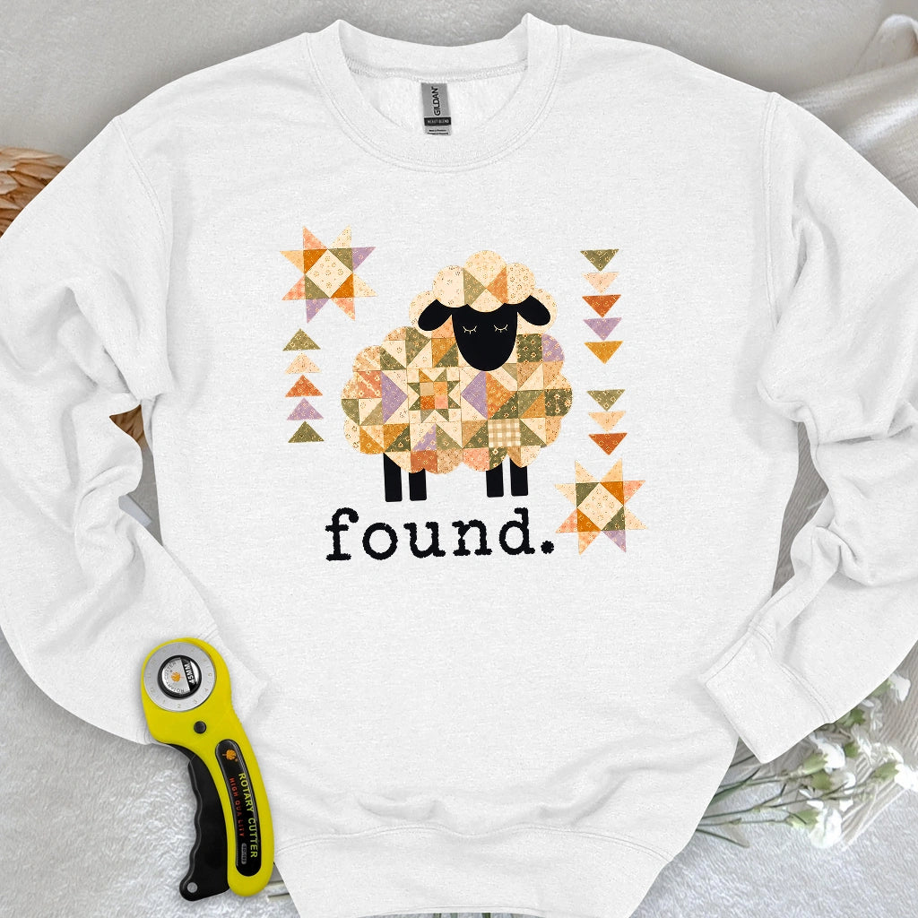 Psalm 23 Patchwork Sheep Sweatshirt