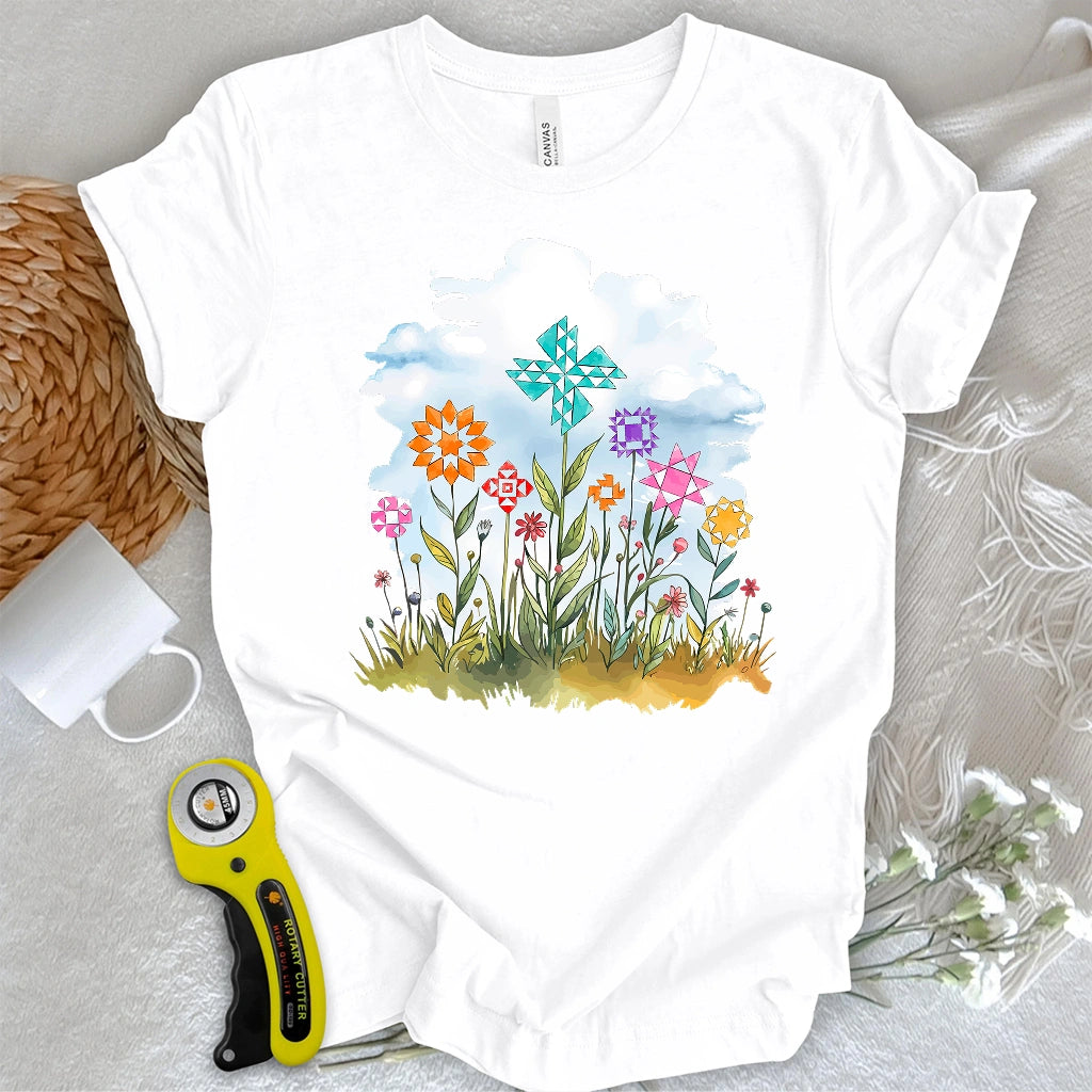 Quilt Block Field T-shirt