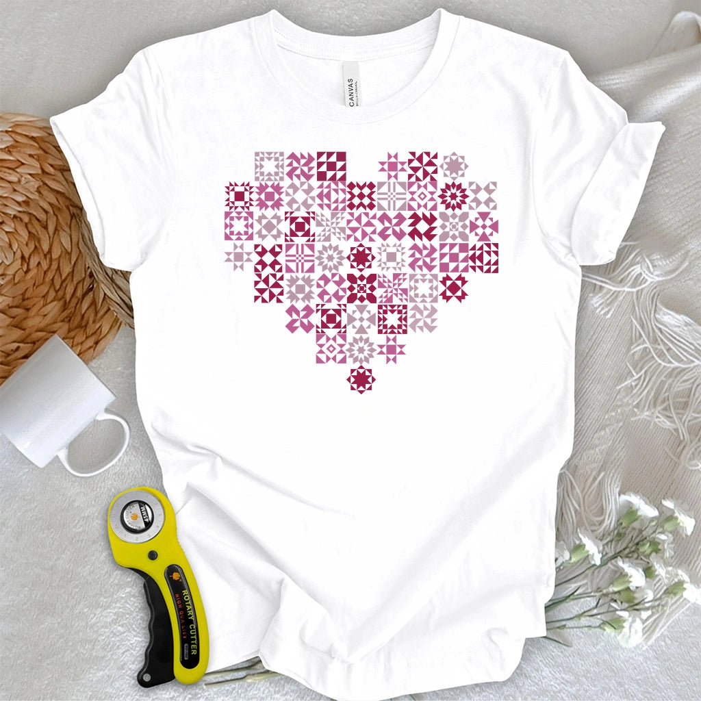 Quilt Block Heart T-shirt
