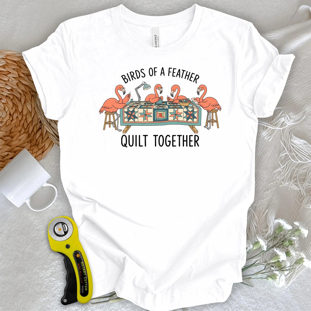 Quilt Together Flamingo T-shirt