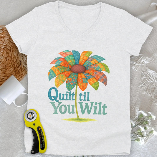 Quilt Wilt V-neck