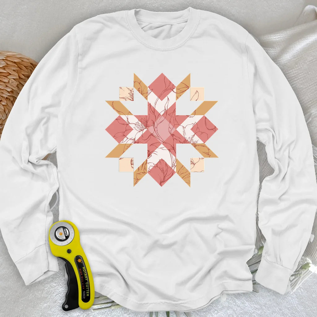 Quilted Botanica Long Sleeve T-shirt