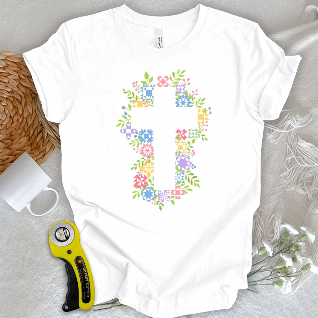 Quilted Cross Garden T-shirt