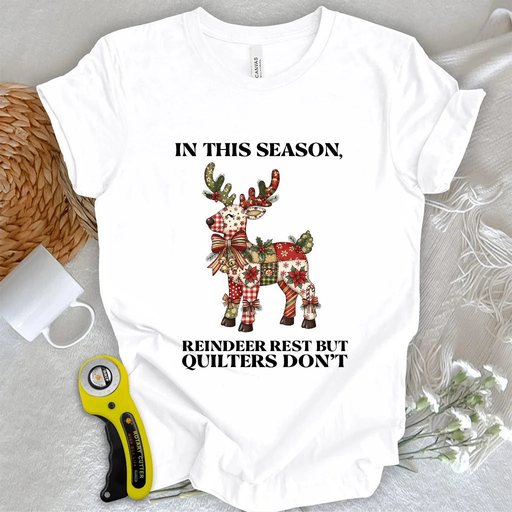 Quilted Reindeer T-shirt