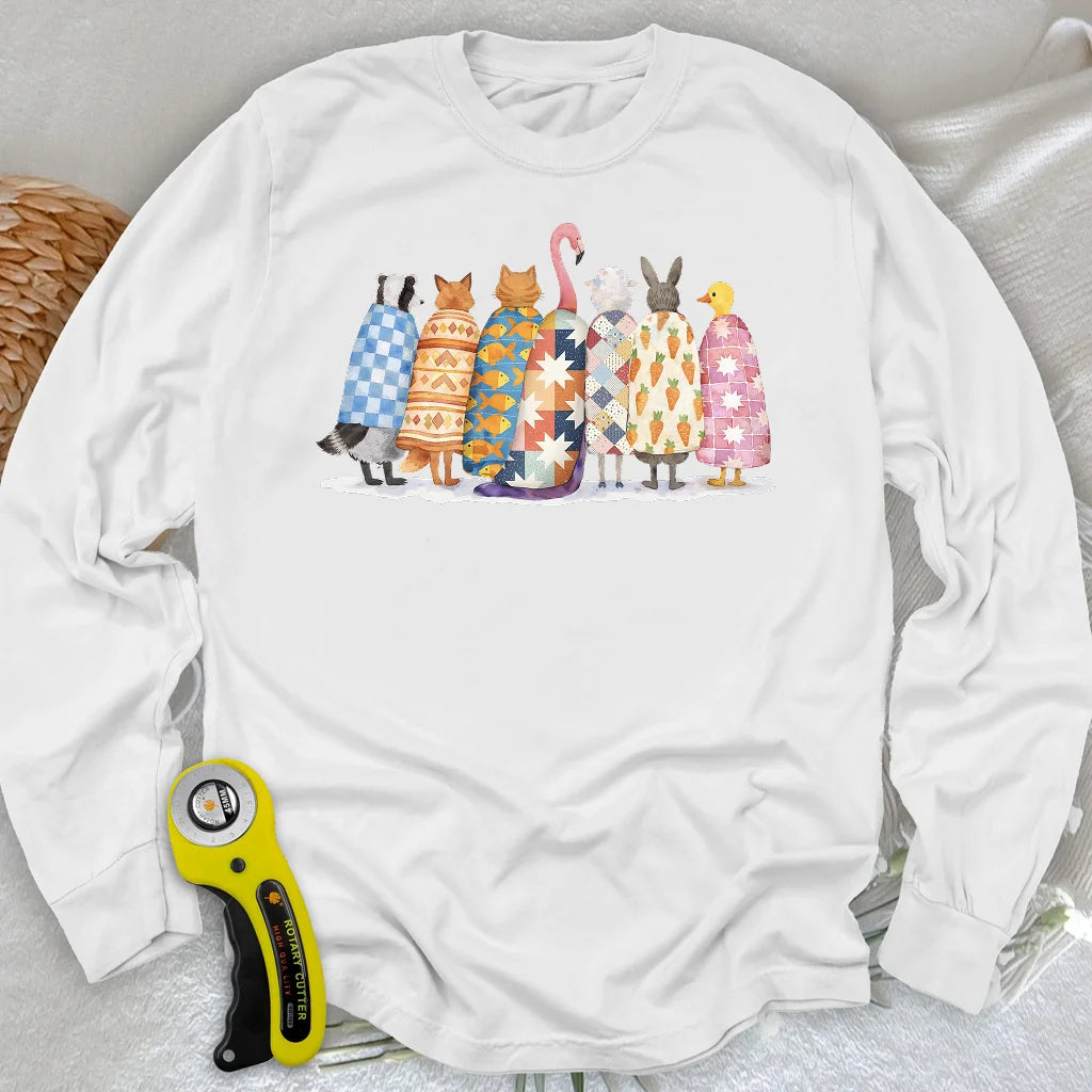 T-shirt matelassé à manches longues Quilted Souls
