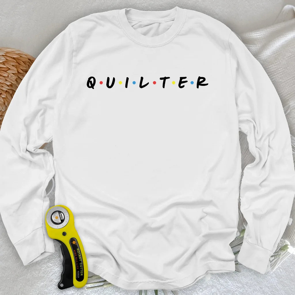 Quilter-Freunde Langarm-T-Shirt