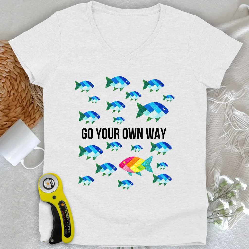 Quilter Individuality Lady V-neck