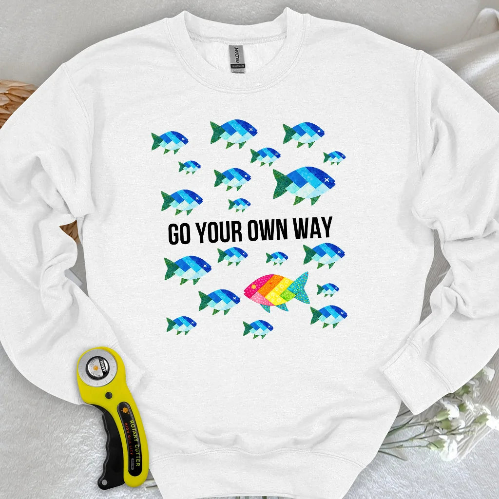 Quilter Individualität Sweatshirt