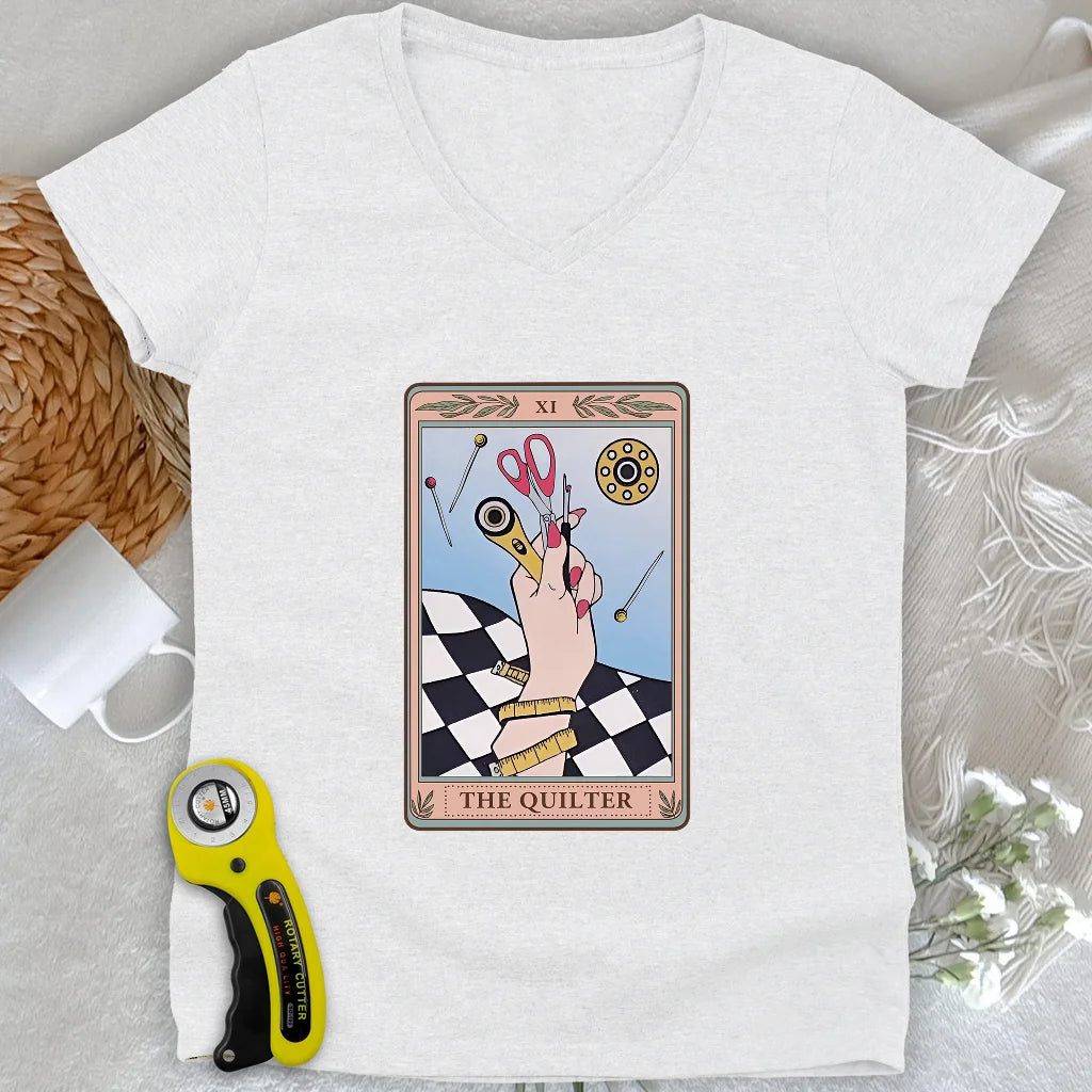 Quilter Tarot Lady Col en V