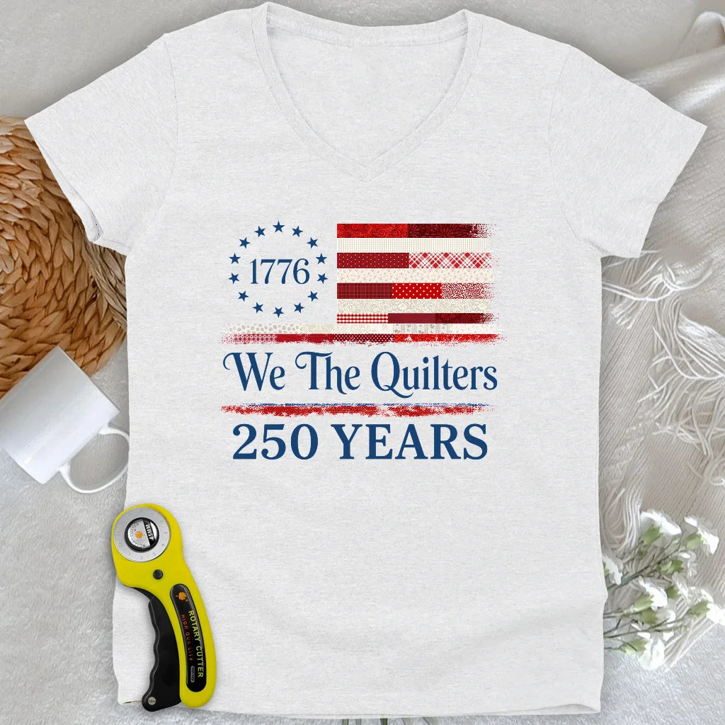 Quilters of Liberty Lady V-neck