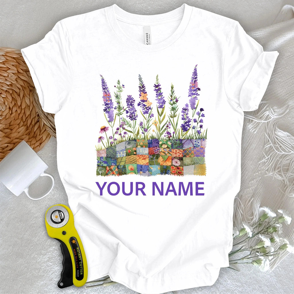 "Custom Name" Quilting Field T-shirt