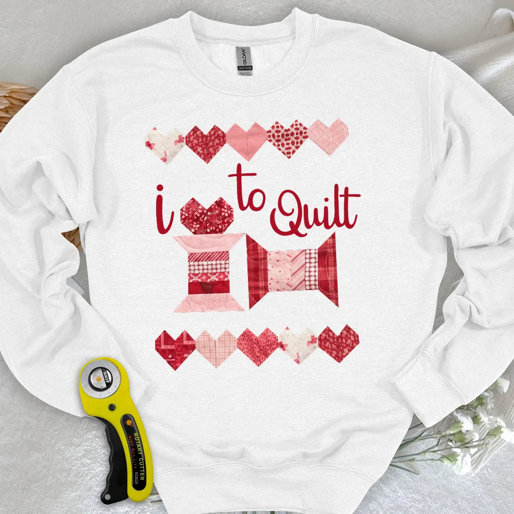 Quilting-Liebe Sweatshirt