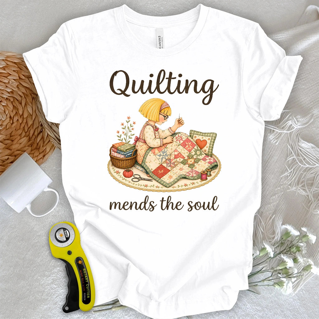 Quilting Mends the Soul T-shirt