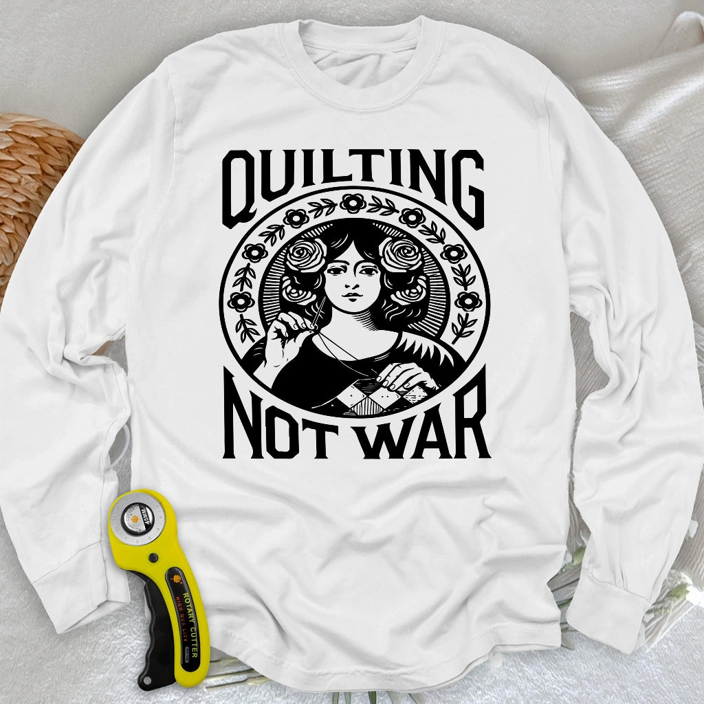 T-shirt manches longues Quilting Not War