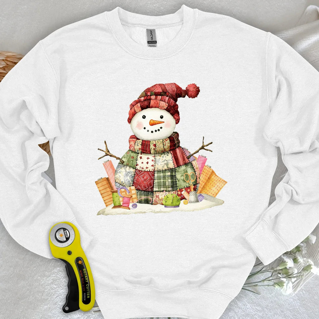 Quilting Snowman Sweatshirt