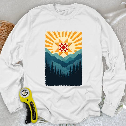 Quilting Sun Long Sleeve T-shirt