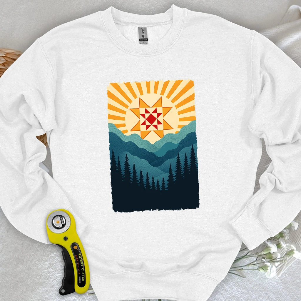 Quilting Sun Sweatshirt