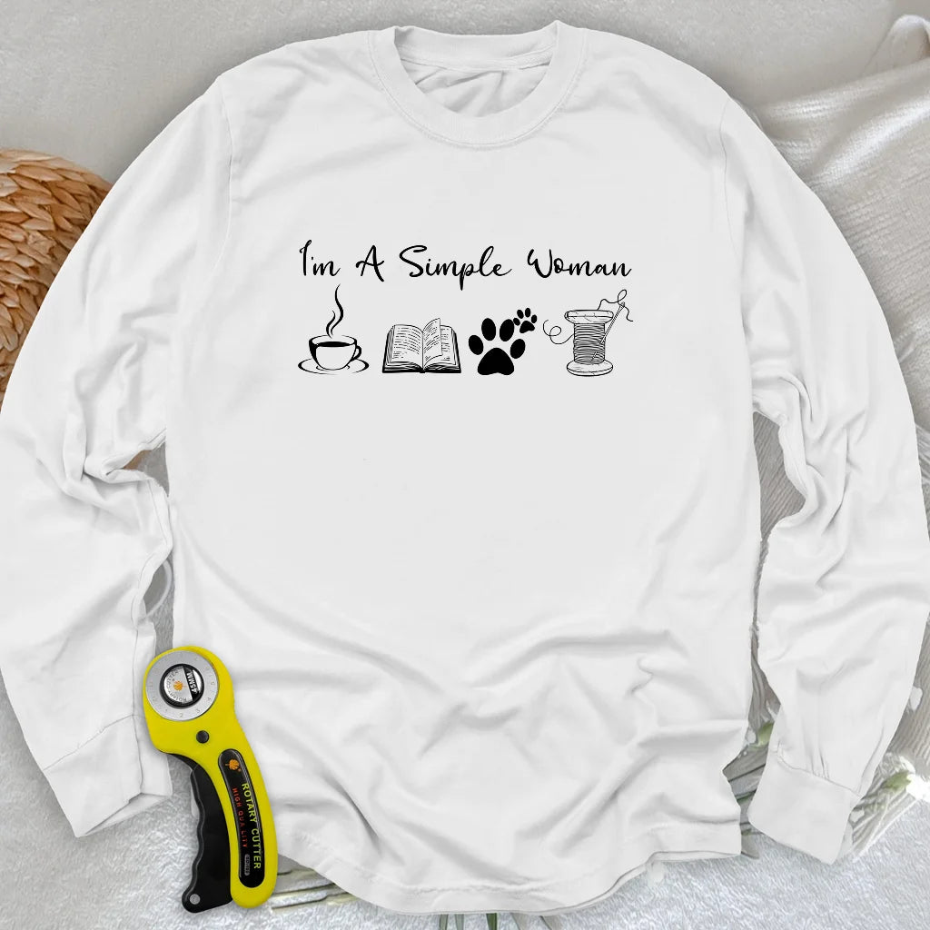 T-shirt à manches longues pour femme – Motif matelassage
