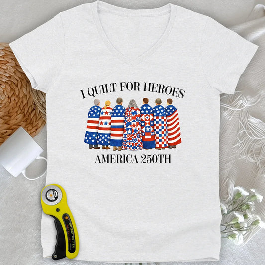 Quilts of Honor Lady V-neck