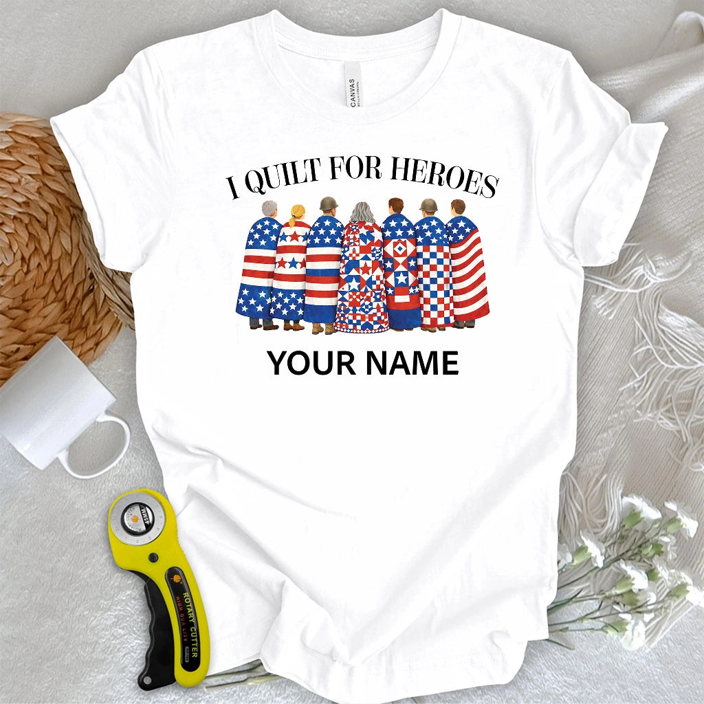 "Custom Name" Quilts of Honor T-shirt