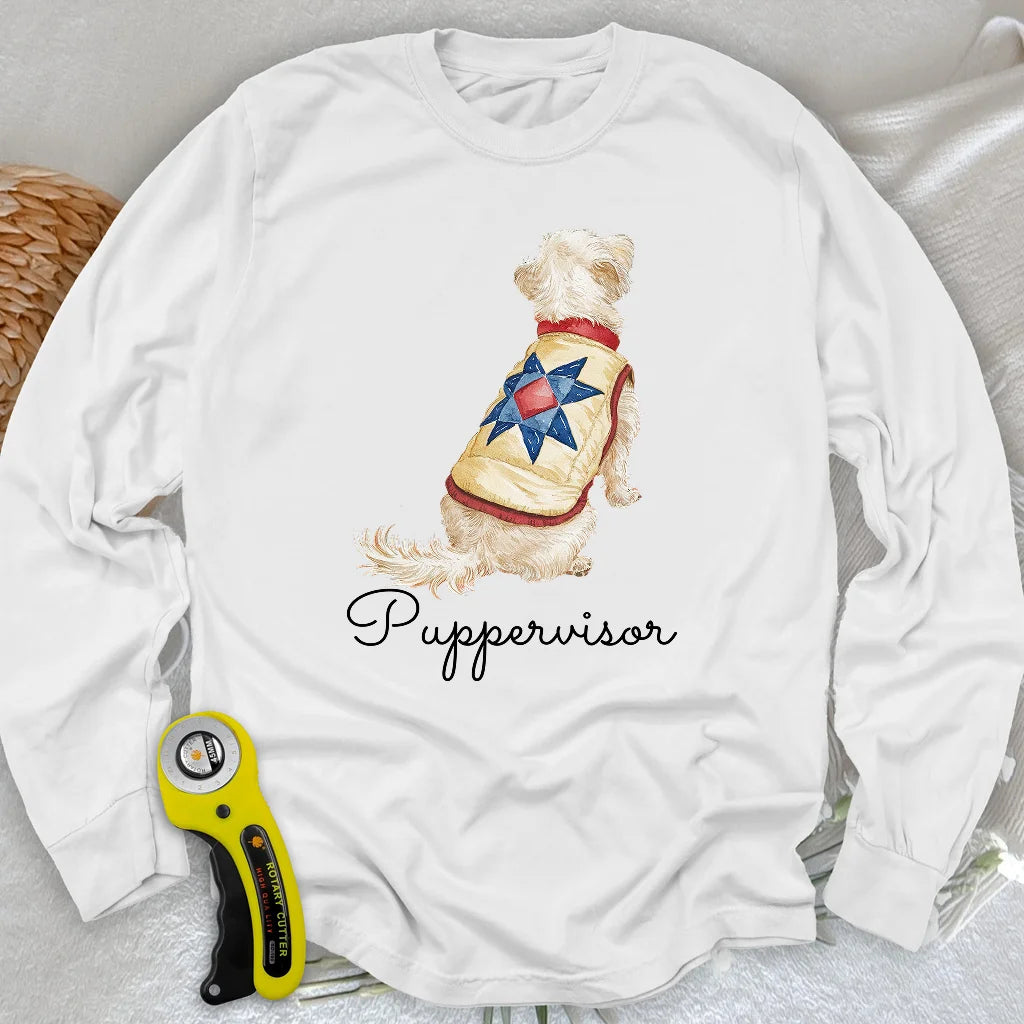 T-shirt manches longues Quilty Pup Star
