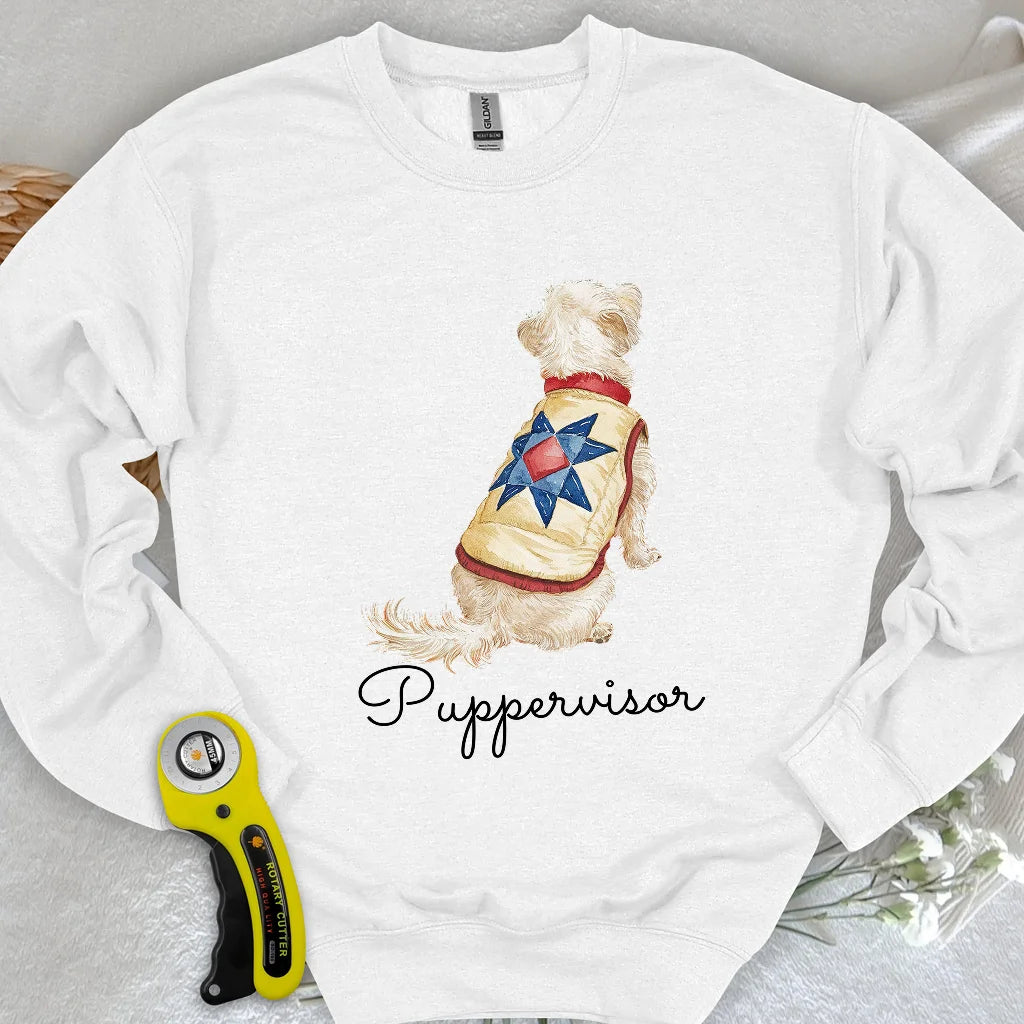 Stepp-Pullover mit Sternenmuster