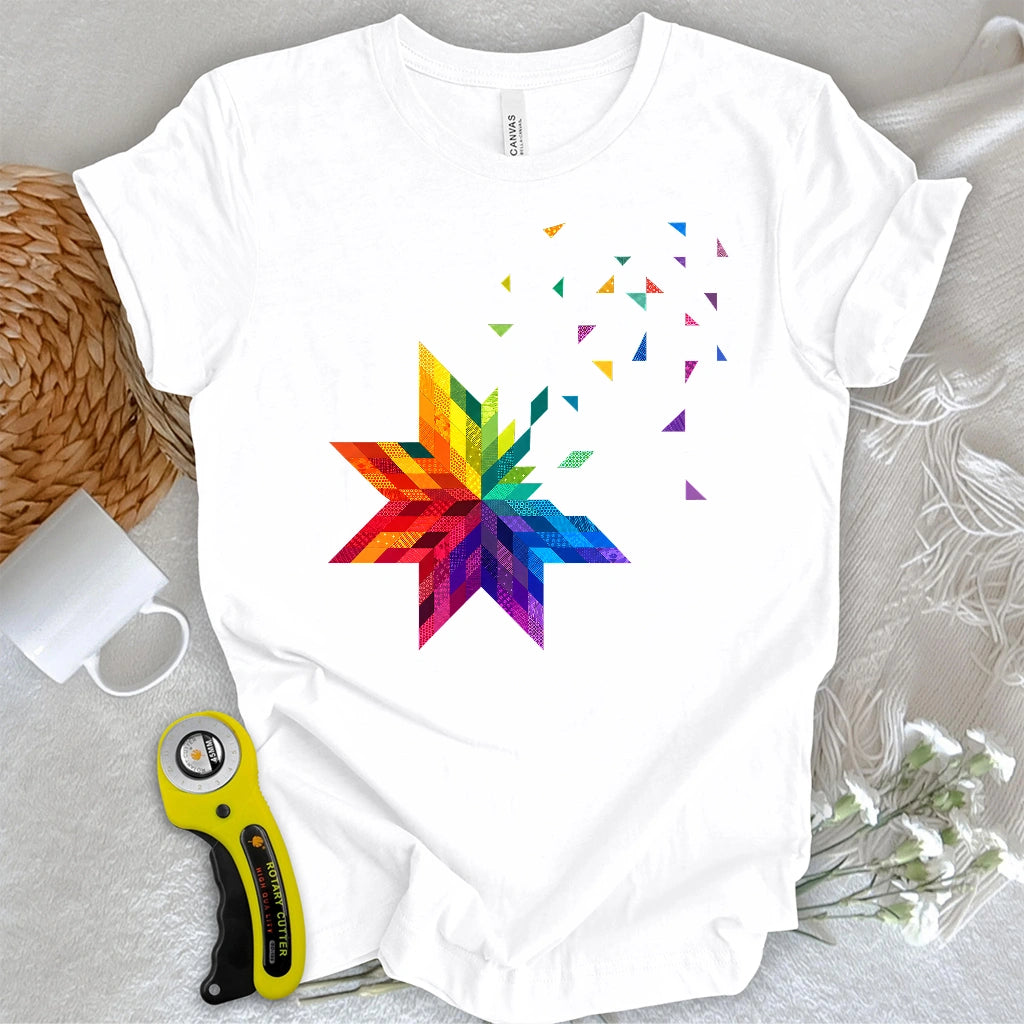 Rainbow Star Block T-shirt