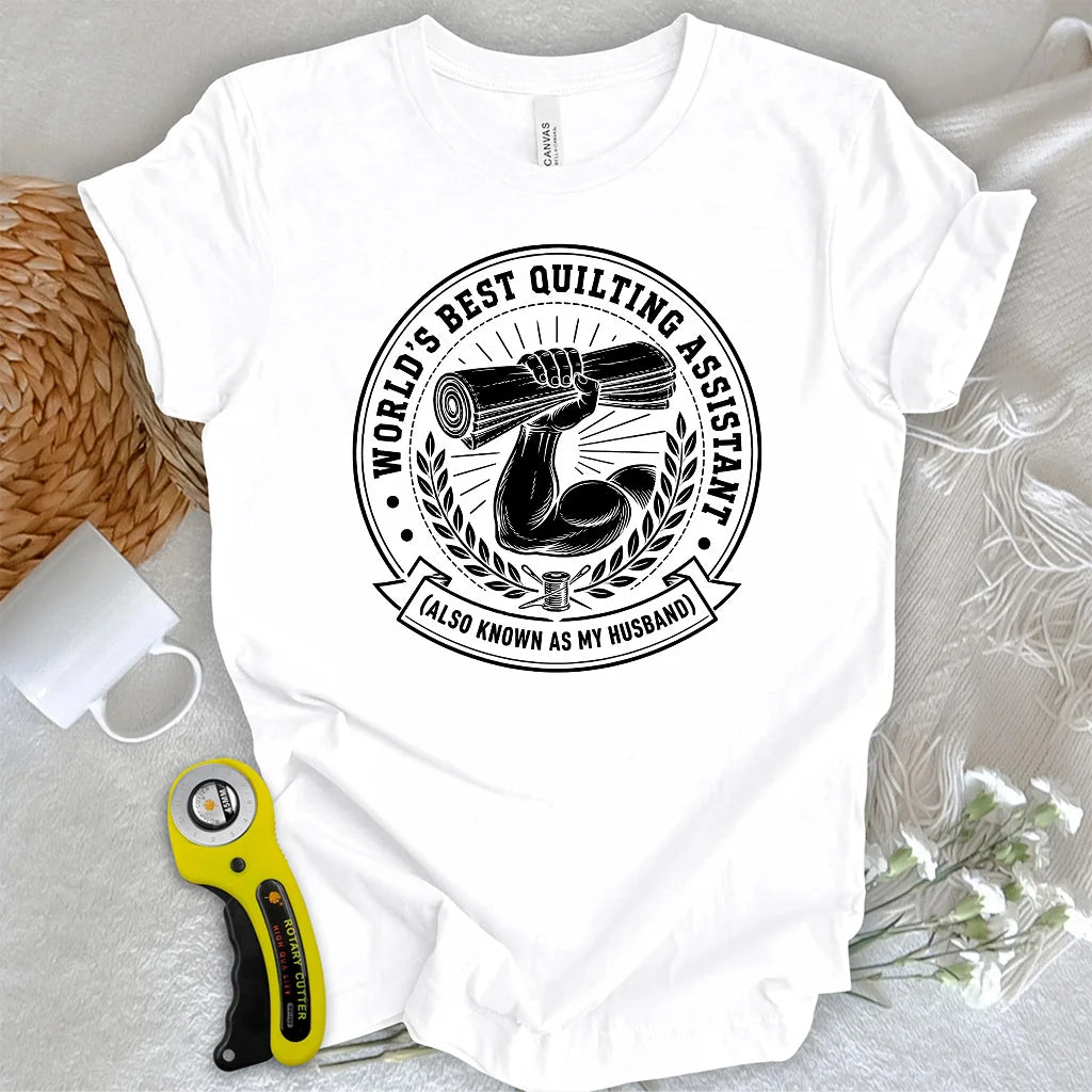 Real Men Support Quilting T-Shirt
