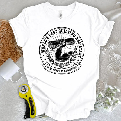 Real Men Support Quilting T-Shirt