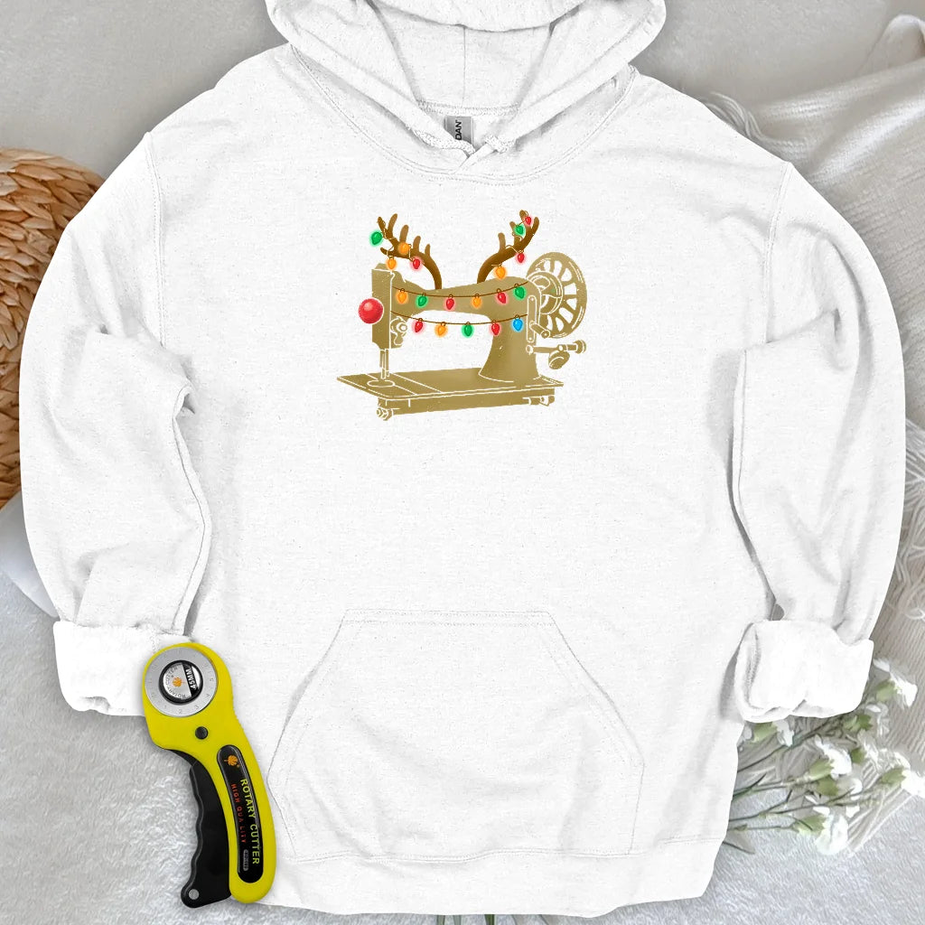 Rentier-Maschen-Kapuzenpulli