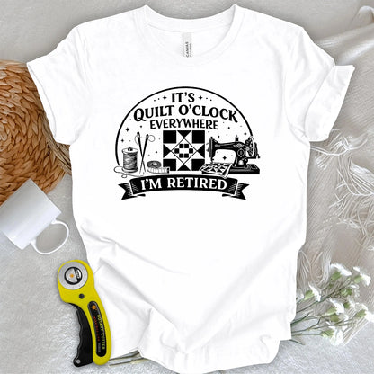 T-shirt de quilteuse à la retraite