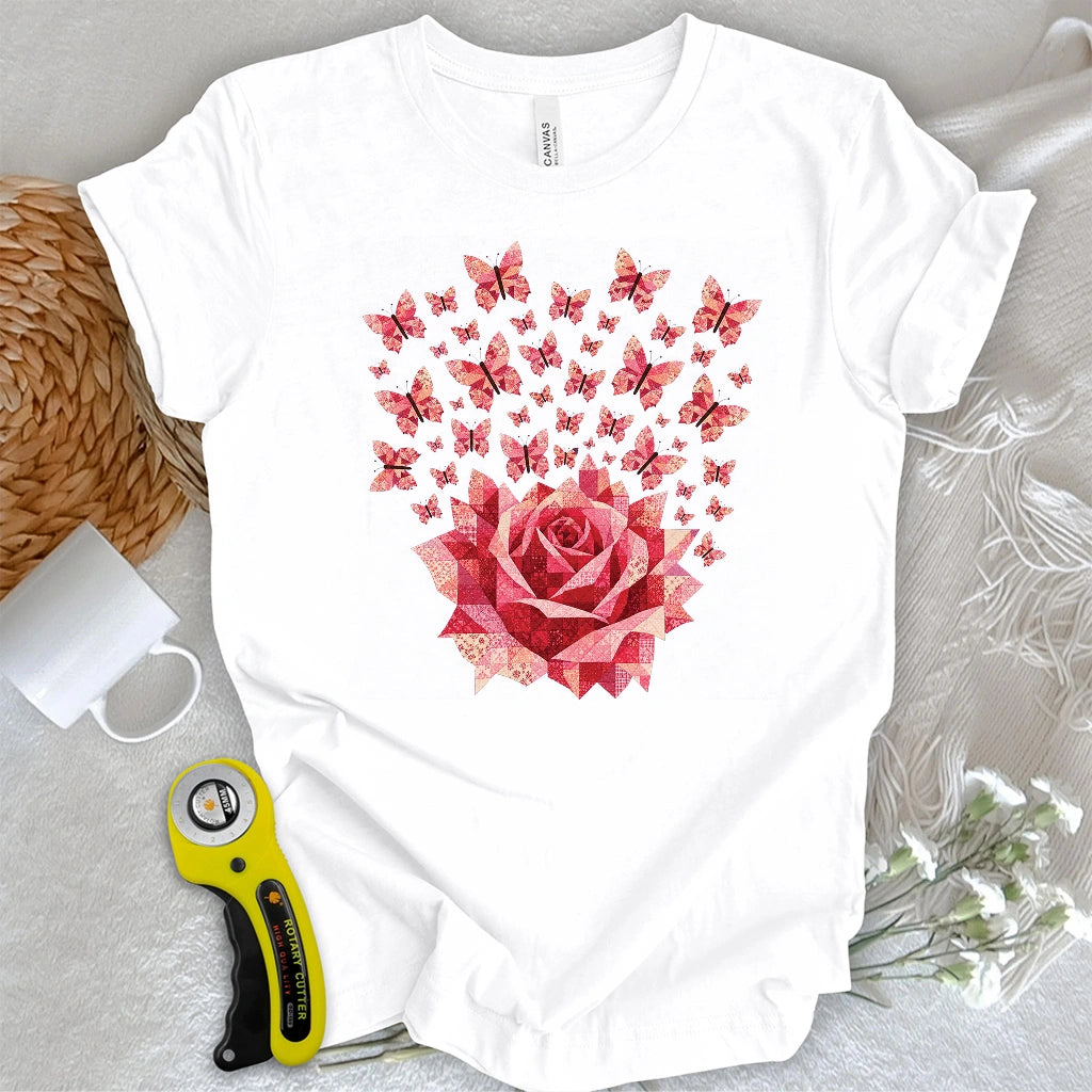 Rose Magic Quilt Bloom T-shirt