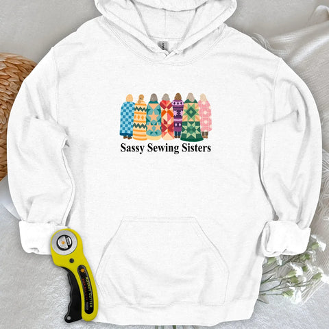 Felpa con cappuccio Sassy Sewing Sisters
