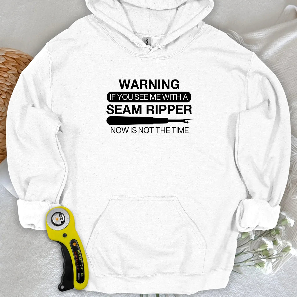 Seam Ripper Warning Hoodie