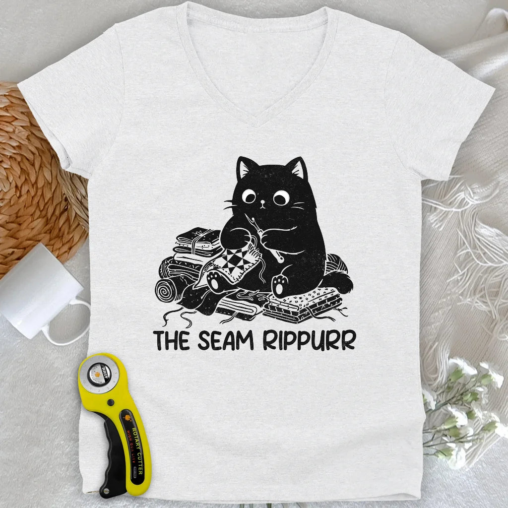 Seam Rippurrr Lady V-neck