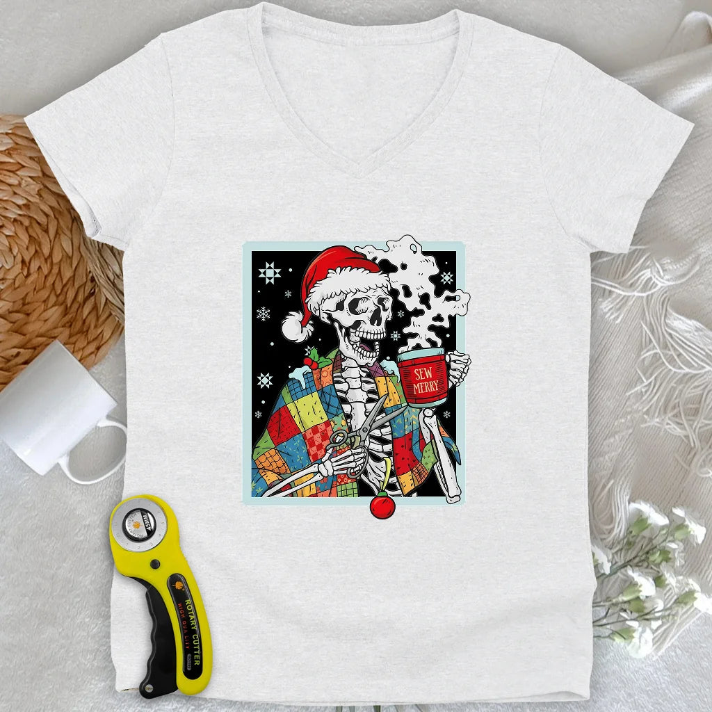 Sew Dead Lady V-neck