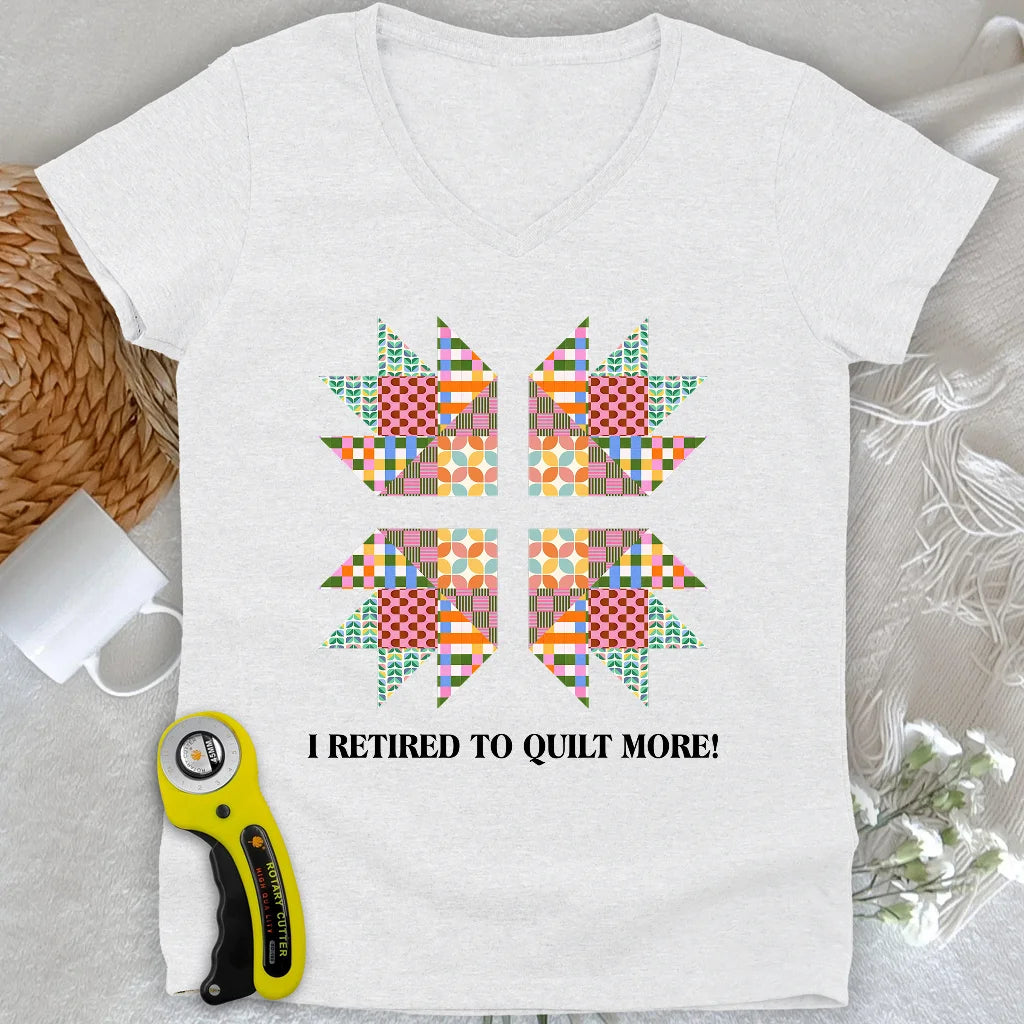 Sew Full-Time Lady V-neck