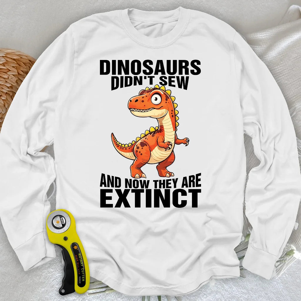 Nähen Aussterben Langarm-T-Shirt