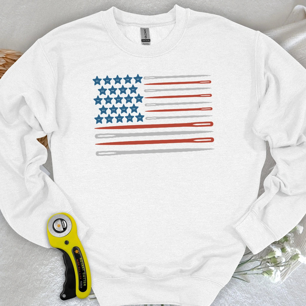Sewing Flag Sweatshirt