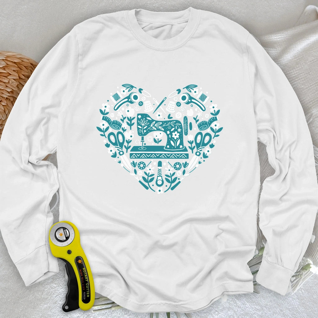 Sewing Folkart Long Sleeve T-shirt