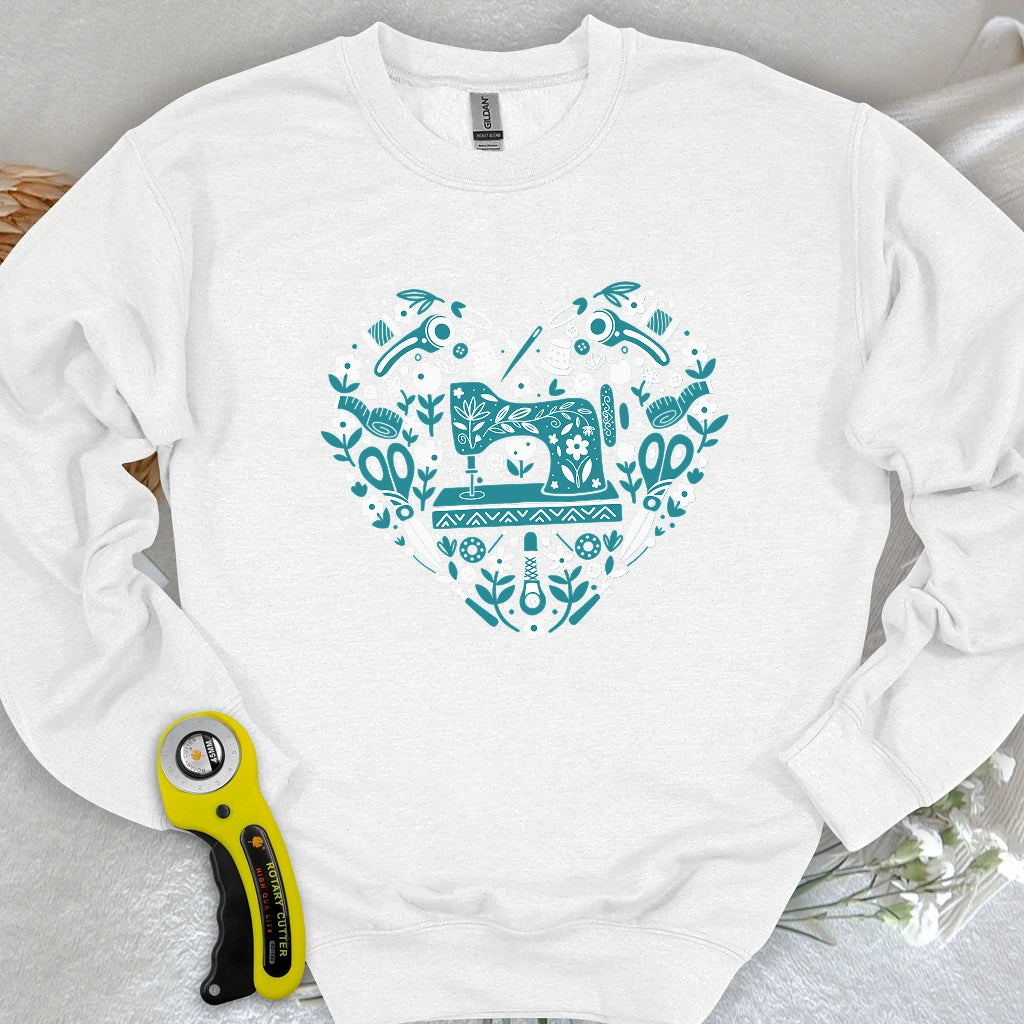 Sweat-shirt d'art populaire couture