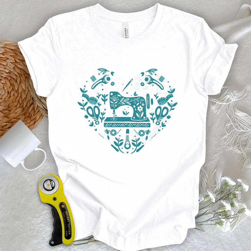 T-shirt couture d'art populaire