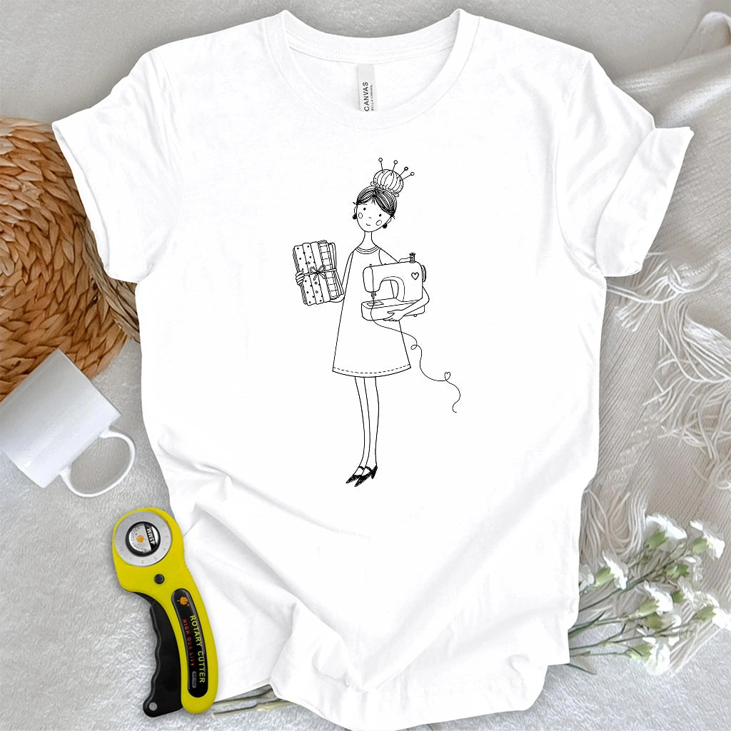 Sewing Girl T-shirt