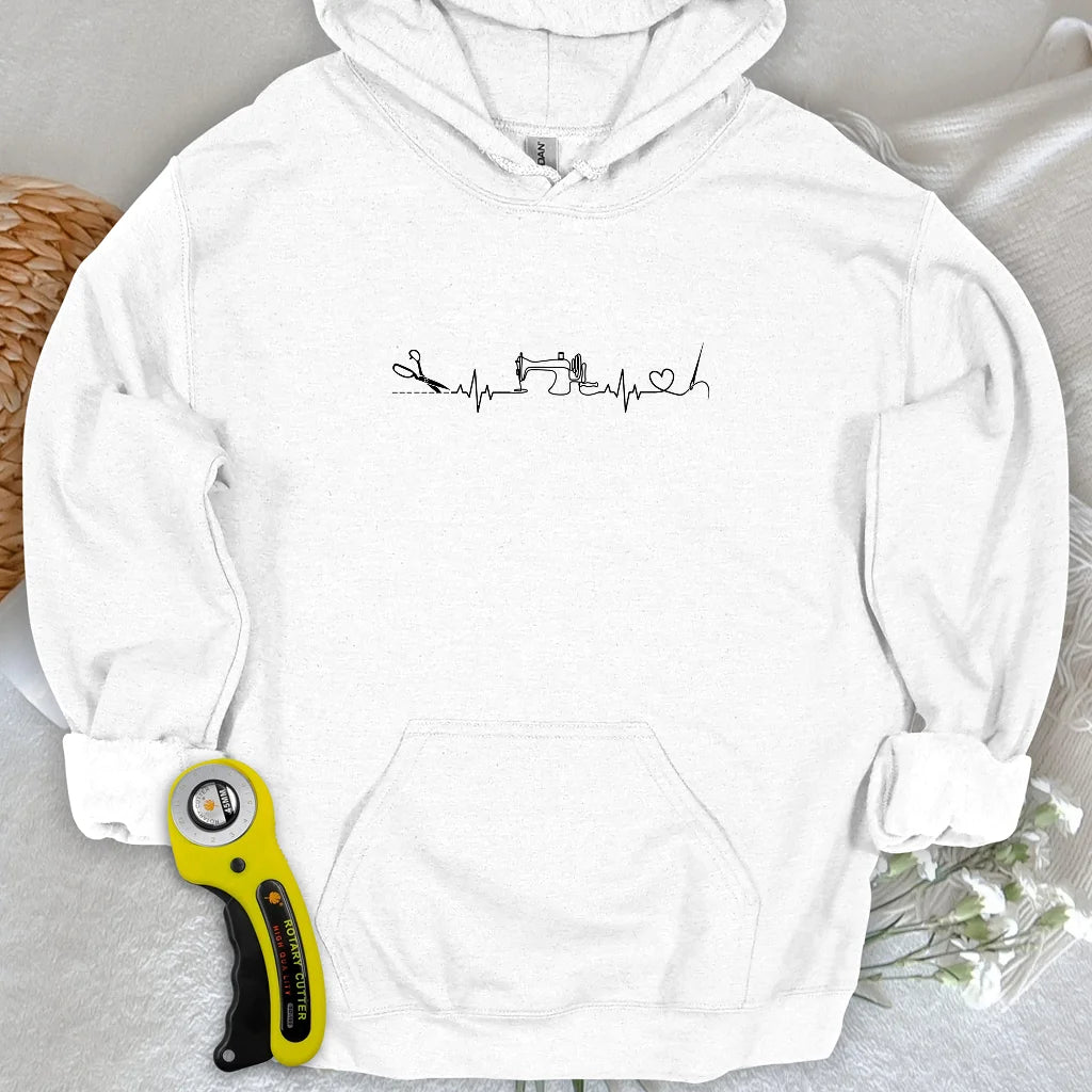 Sewing Heartbeat Hoodie